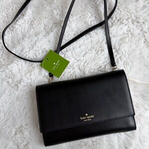 Kate Spade Black winni crossbody wallet